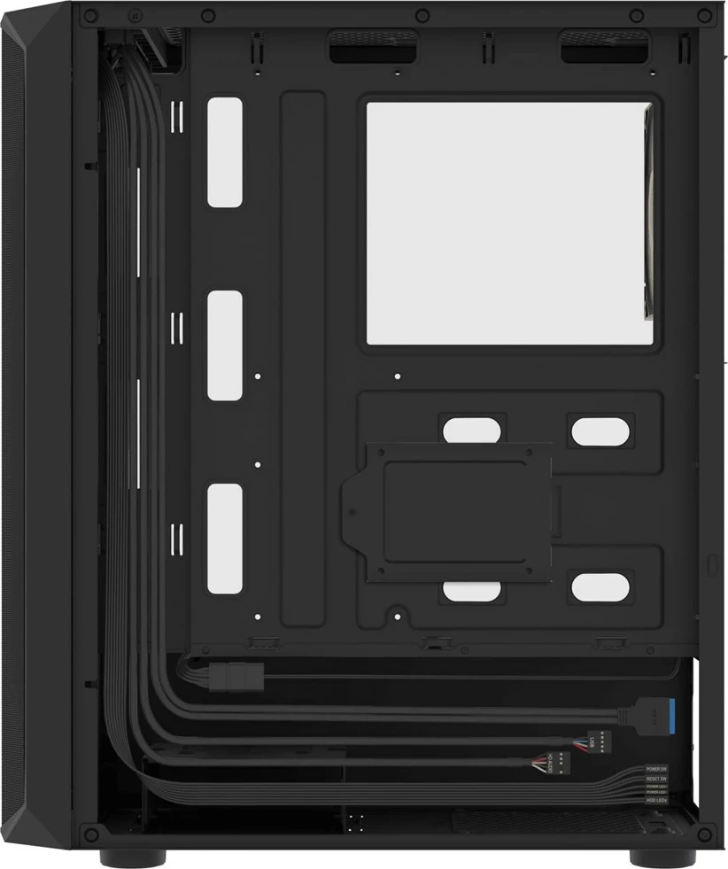 Kasë FURY Shobo SH4 RGB Midi Tower, E zezë