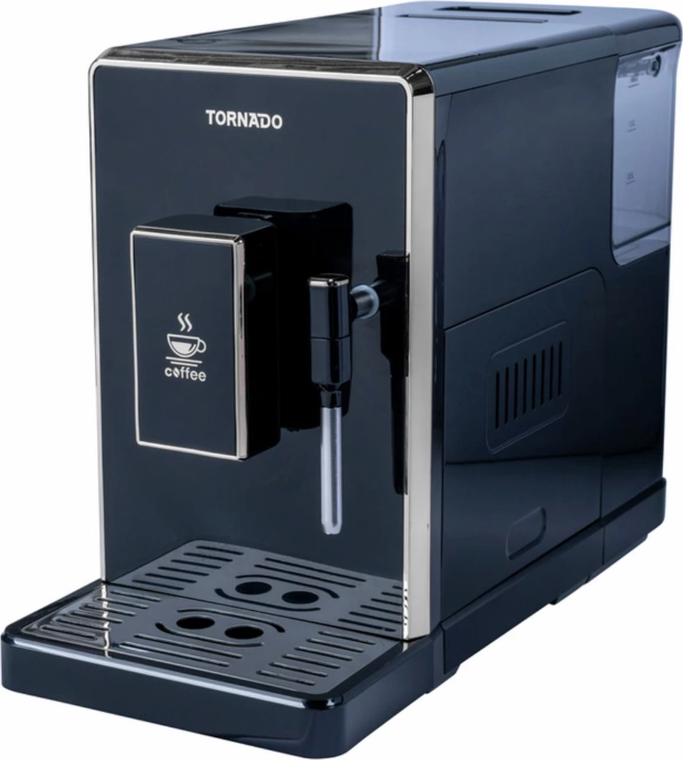 makinë kafeje automatike e plotë, Tornado, TCM-9008A-GS, bean-to-cup me kokrra kafeje, Gold on Black