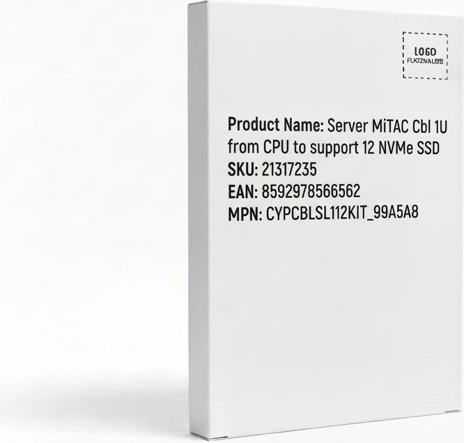 Server MiTAC Cbl 1U, mbështet deri 12 NVMe SSD
