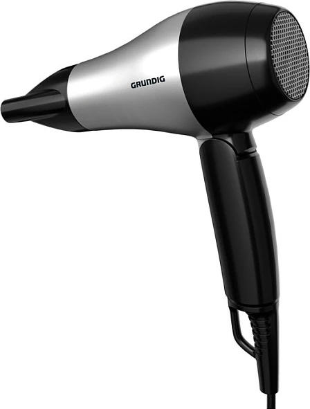 Tharëse flokësh Grundig HD 2200, me grykë përqendruese, e zezë/gri