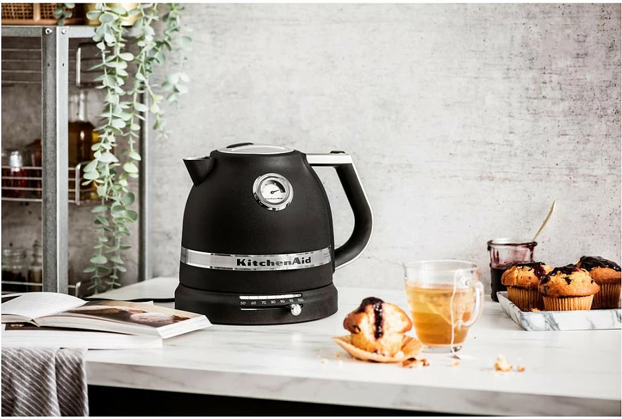 Çajnik elektrik KitchenAid 1.5L, 2400W, 7 temperatura, i zi
