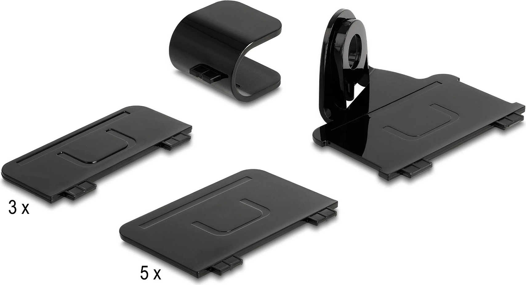 Stacion karikimi USB DeLOCK, 112 W, 3x USB-C PD + 3x USB-A, 6 porta, zi/hiri