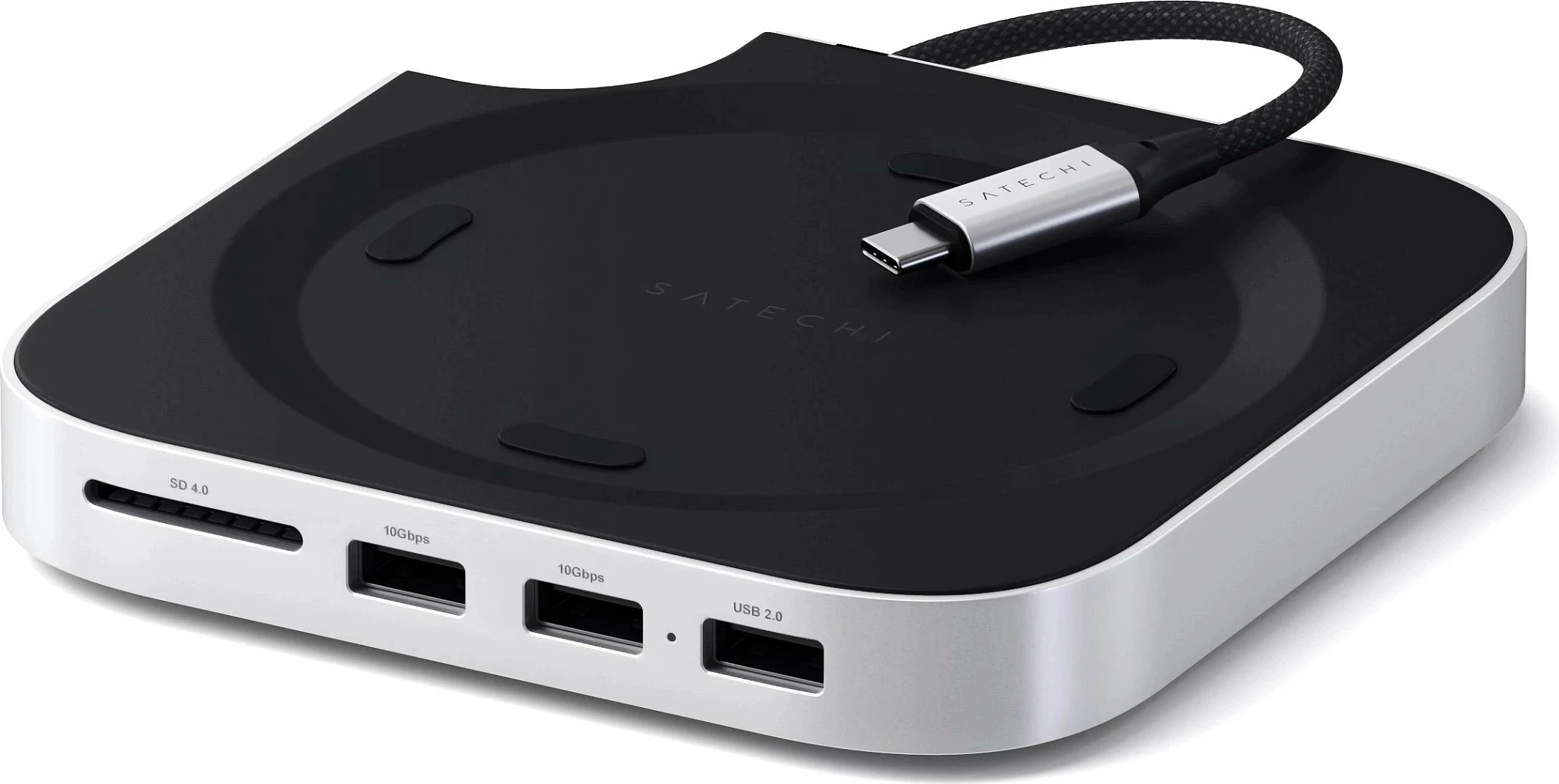 Hub me stand Satechi ST-GNMMES për Mac mini (M4), argjendtë