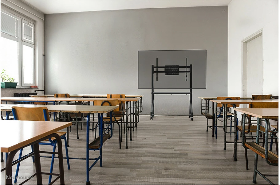 Karrocë multimedia Neomounts FL50-525BL1, Newstar, për ekrane të sheshta deri në 86", e zezë