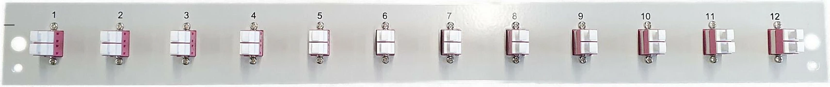 Panel optik 1U EFB Elektronik me 12x LC Duplex OM4, i zi