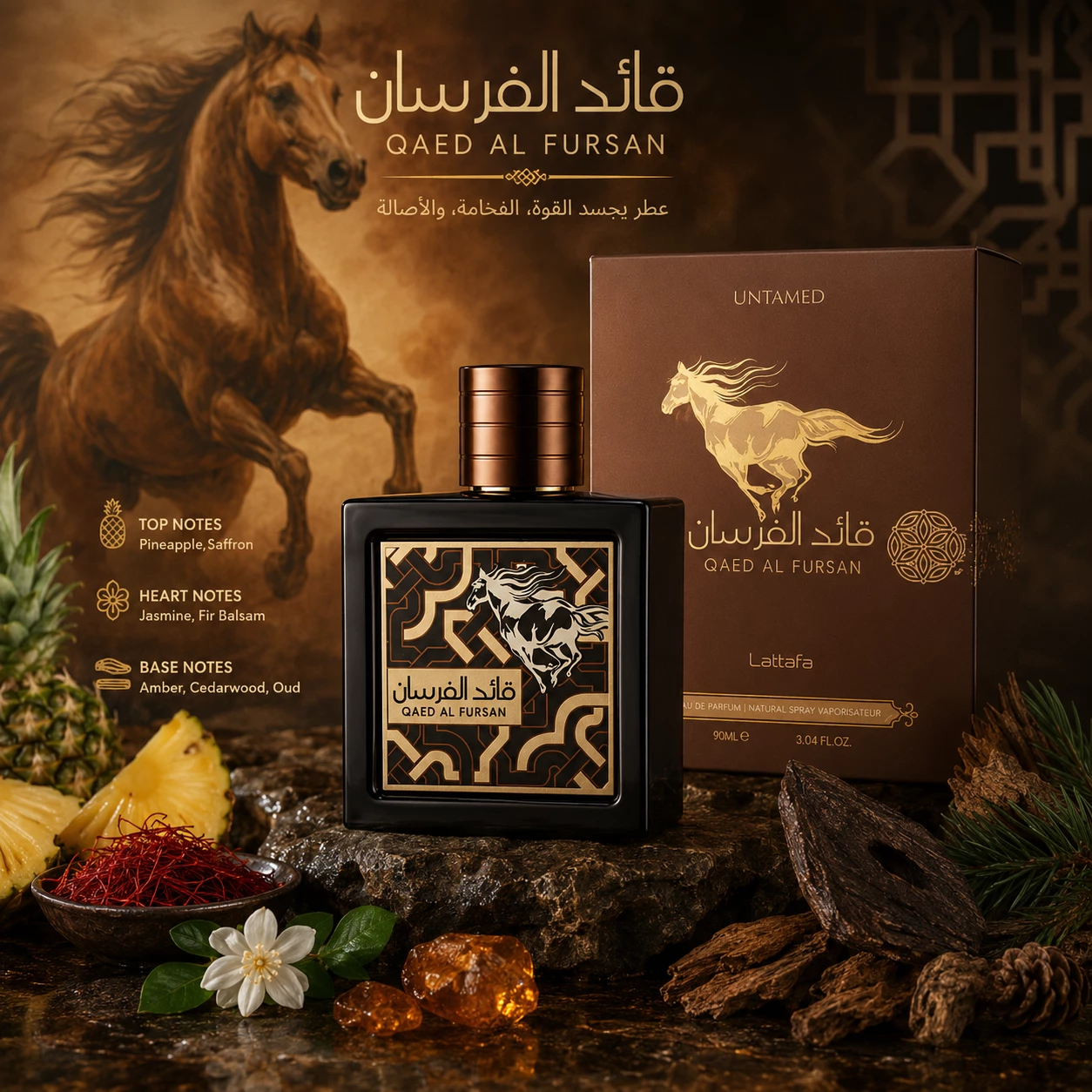 Lattafa Qaed Al Fursan Untamed – Eau de Parfum 100 ml