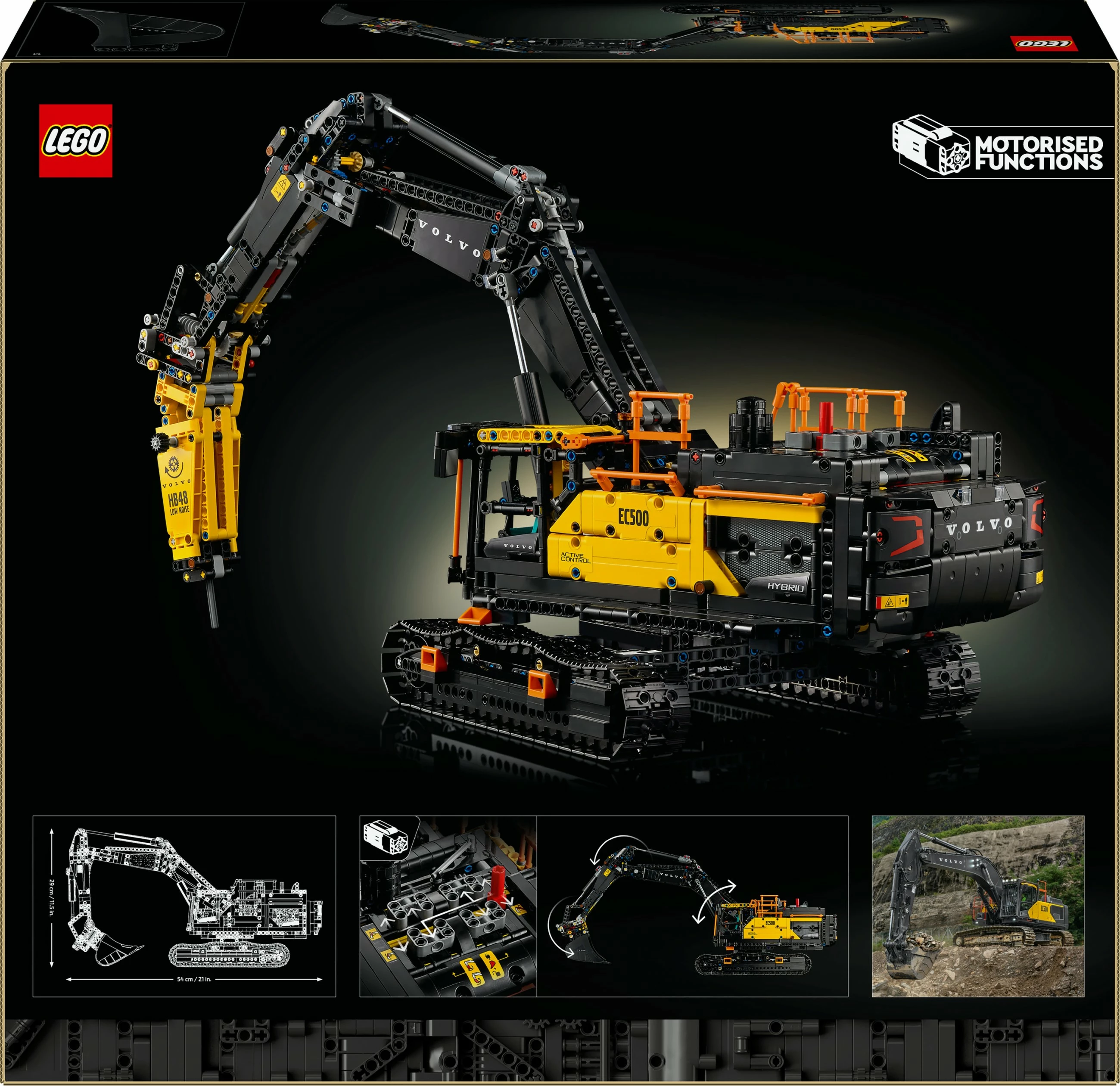 Set ndërtimi LEGO Technic Volvo EC500 Hybrid Bagger 42215, 2359 pjesë, shumëngjyrësh
