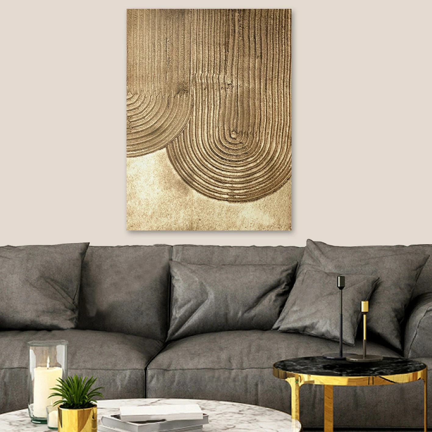 Pikturë dekorative 3D në kanavacë, Wallity, RFB22_5070, shumëngjyrëshe, 50x70cm