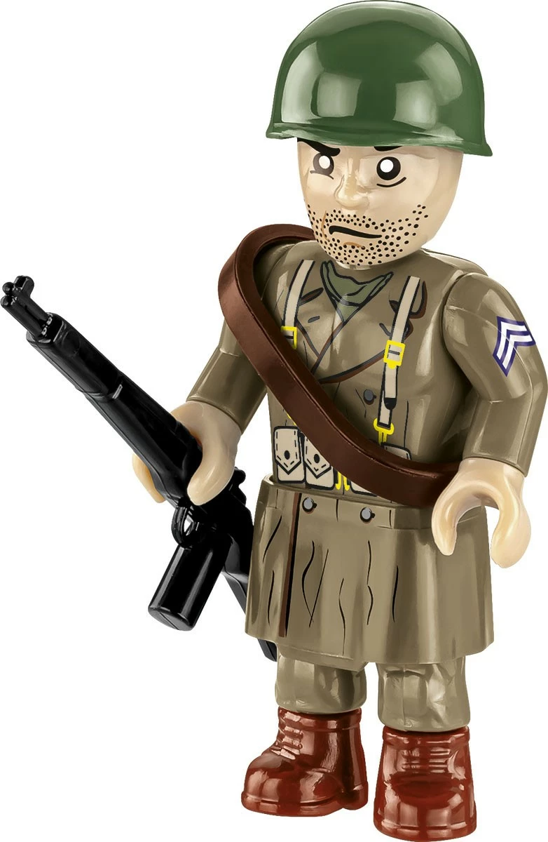 Set blloqesh Cobi M4A1 Sherman, 663 pjesë, me 2 figurina, Jeshile