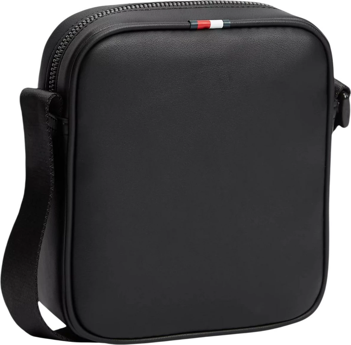 Çantë crossbody për meshkuj Tommy Hilfiger TH Foundation Mini Reporter AM0AM14845, e zezë