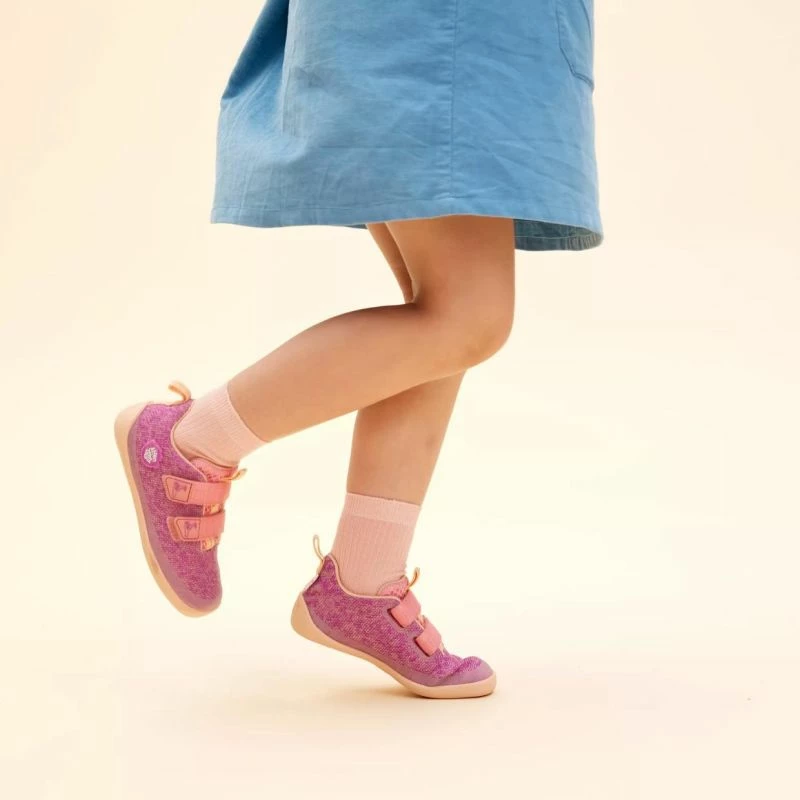 Këpucë për fëmijë Affenzahn Barefoot Shoe Knit Happy Flamingo [Madhësia: 30]