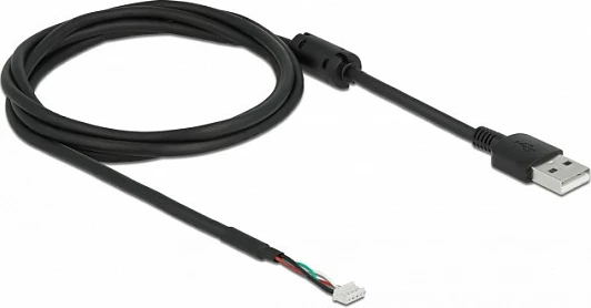 Kabllo USB 2.0 DeLOCK V6 për module kamerash 4-pin SMT, 1.5 m, e zezë
