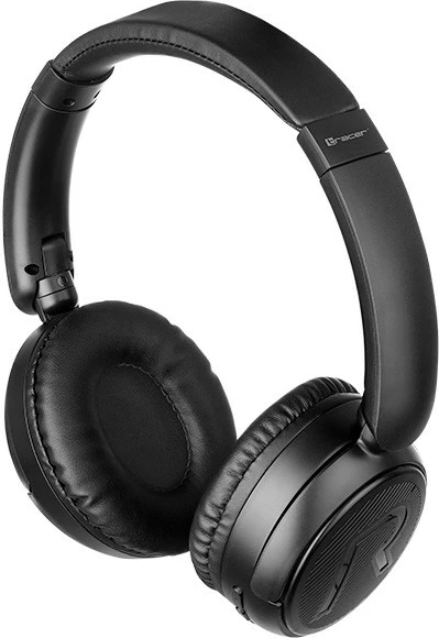 Kufje pa tela, Tracer Mobile Super BT (TRASLU47379), Bluetooth 5.1 40 mm, mikrofon, 200 mAh, USB-C, të zeza