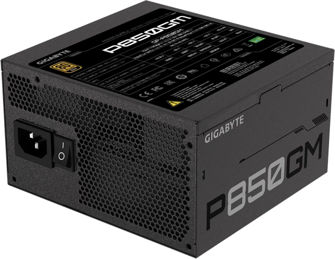 furnizues rryme (PSU) GIGABYTE P850GM, 850W, 80 Plus Gold, modular, ATX, zi