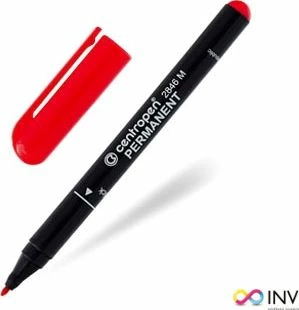 Marker permanent Centropen 2846, majë 1 mm, portokalli, set 10 copë