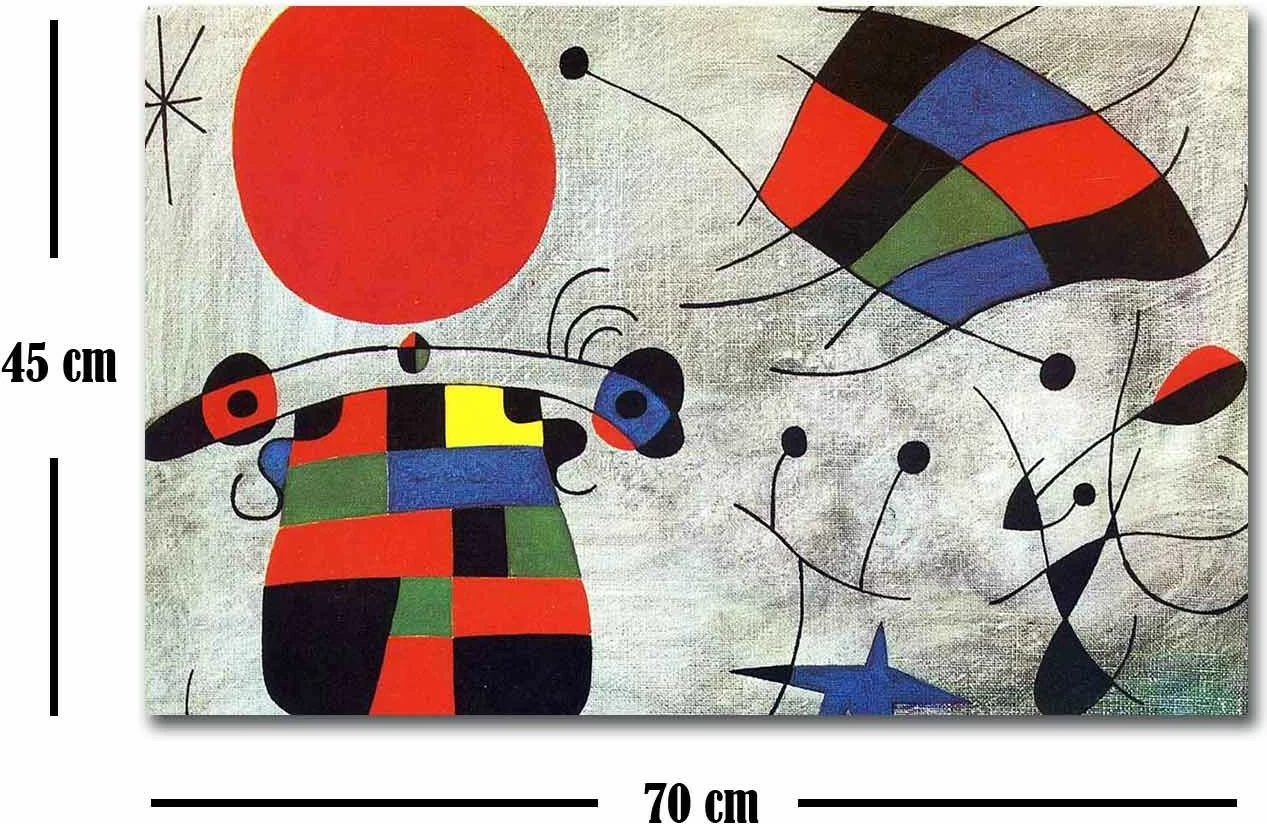 Pikturë dekorative në kanavacë Wallity, FAMOUSART-078, shumëngjyrëshe, 45x70cm
