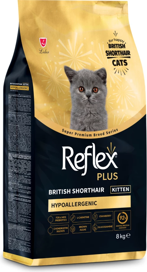 Reflex Plus Hipoalergjik British Shorthair Ushqim për Kafshë të Vogla 8kg