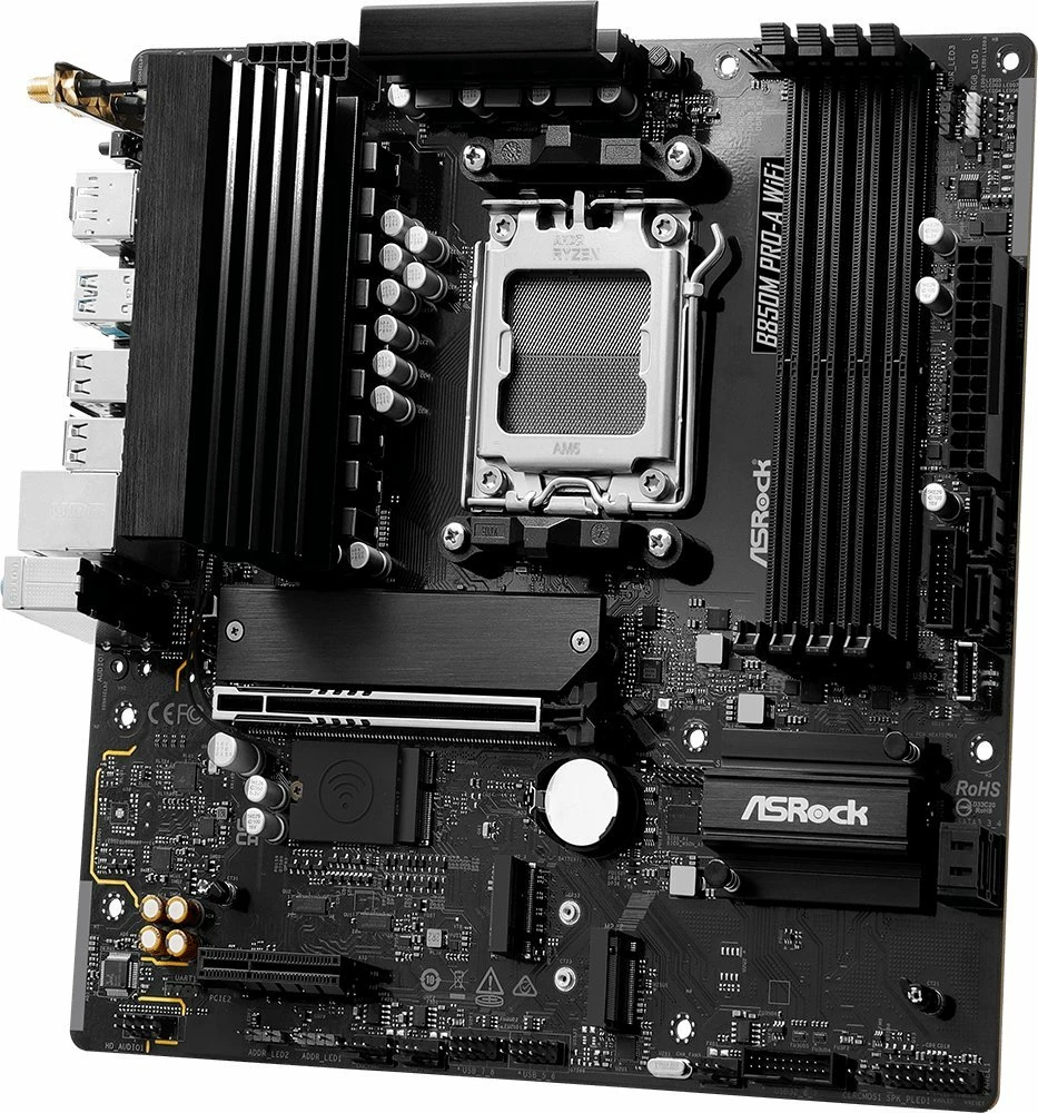 Pllakë amë ASRock B850M PRO-A WiFi, Micro ATX, DDR5, Wi‑Fi 6E