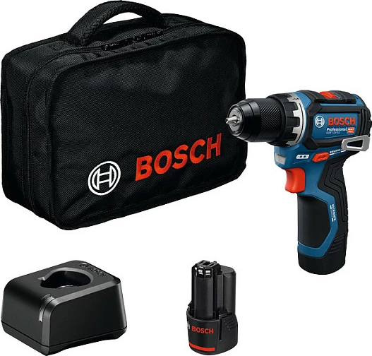 Bormashinë/vidhosëse me bateri Bosch GSR 12V-32 Professional, 12V, 2x 2.0Ah, me çantë, blu/zezë