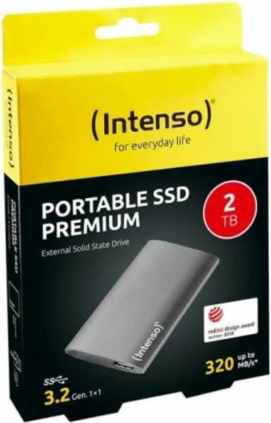 SSD ekstern INTENSO Premium Edition 2TB USB 3.2 Gen1x1, antracit
