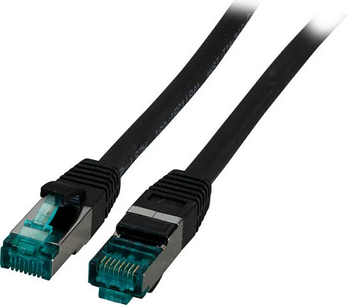 Kabllo rrjeti EFB Elektronik MK6001.0,25B, Cat6a, RJ45-RJ45, 0.25m, e zezë
