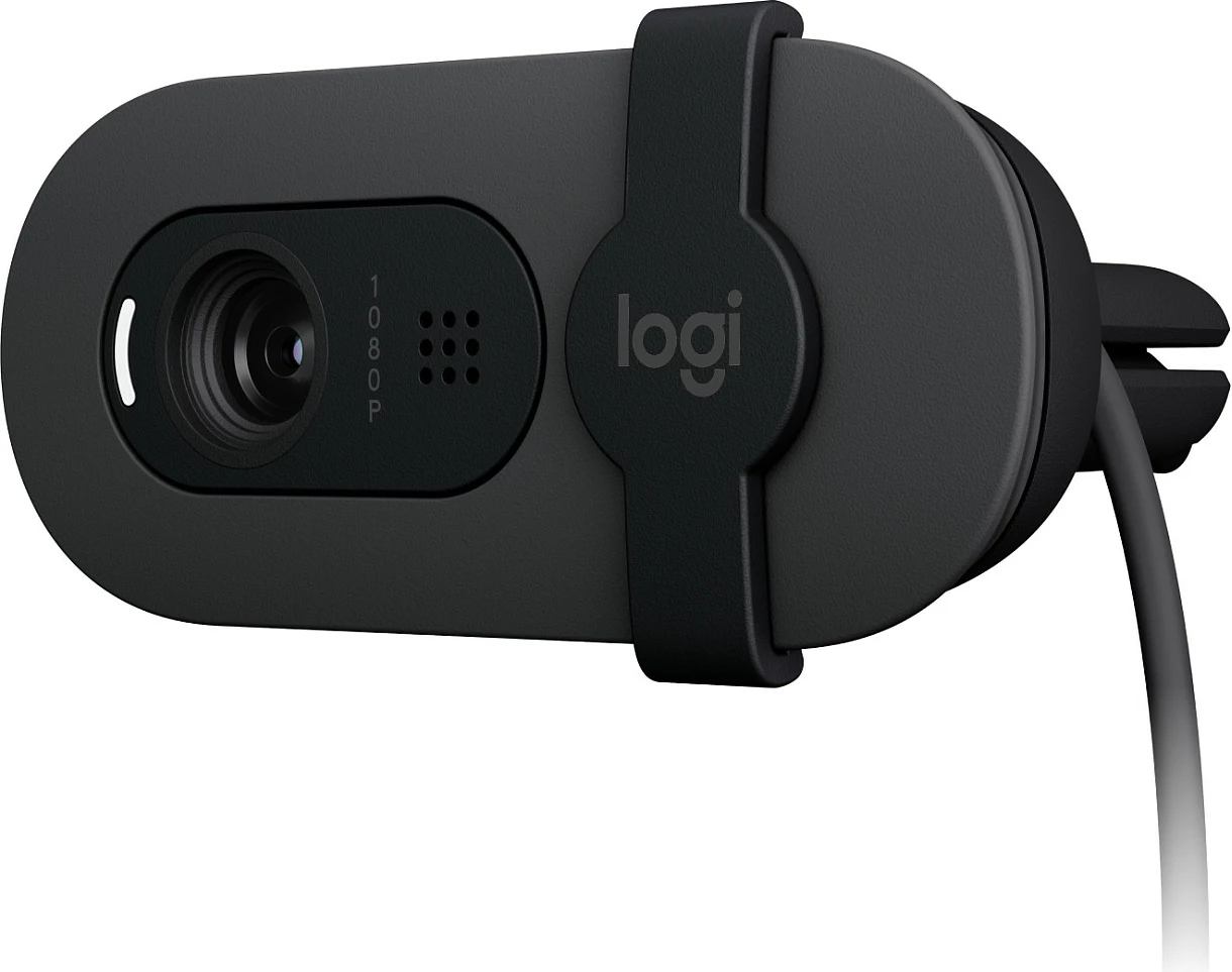 Webcam Logitech Brio 105, 2 MP, Full HD, kabllo USB-A, e zezë