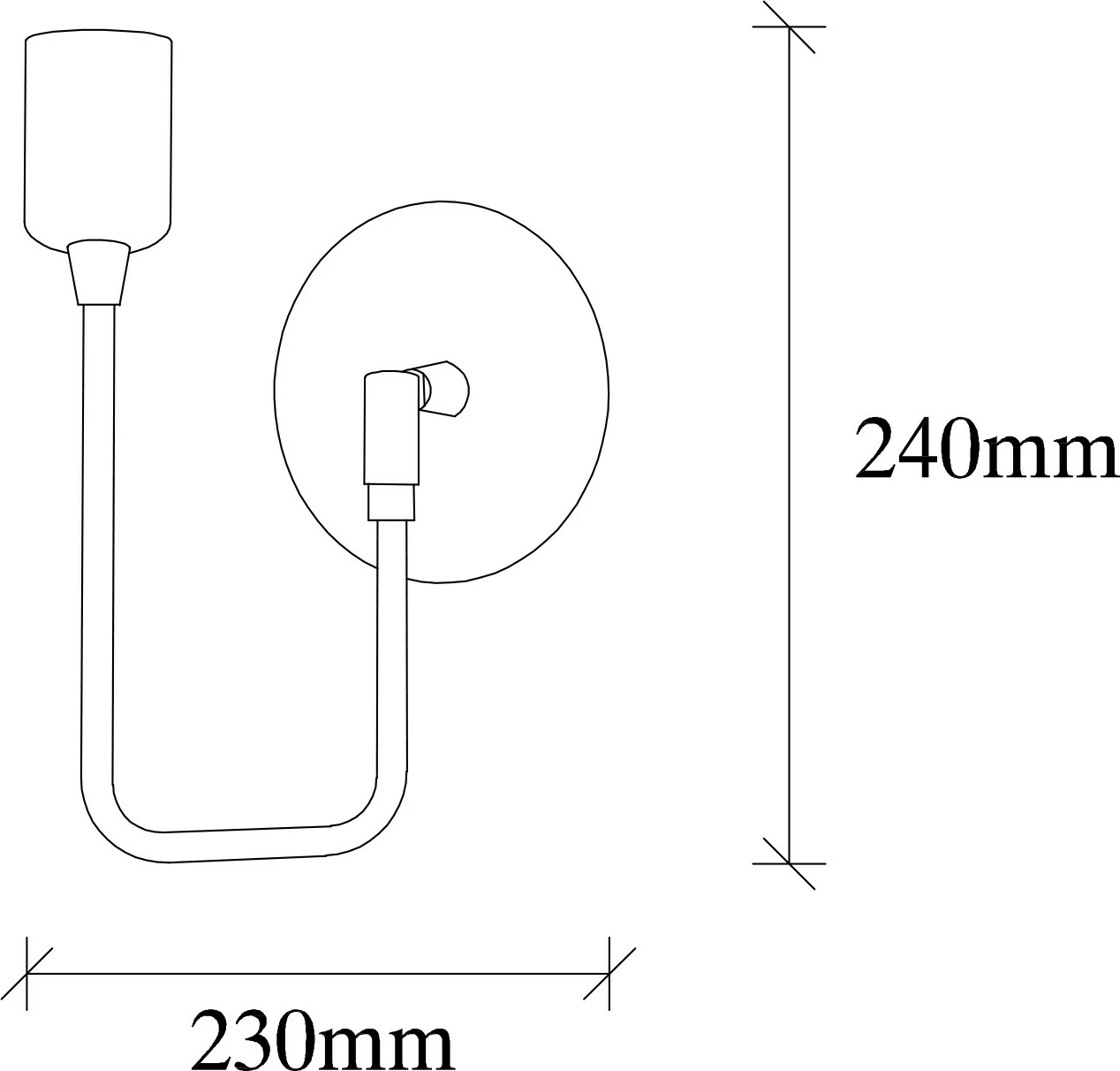 Llambë muri Opviq, Dolma - 3071, ngjyrë e zezë