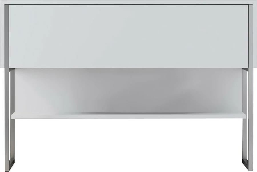 Komodë Hanah Home Luxe, argjend dhe e bardhë