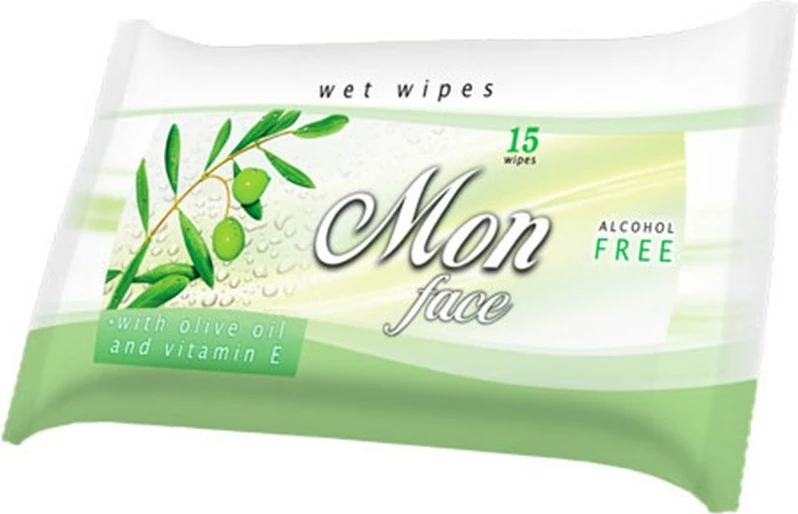 Lecke Wet Wipes Mon Face Olive