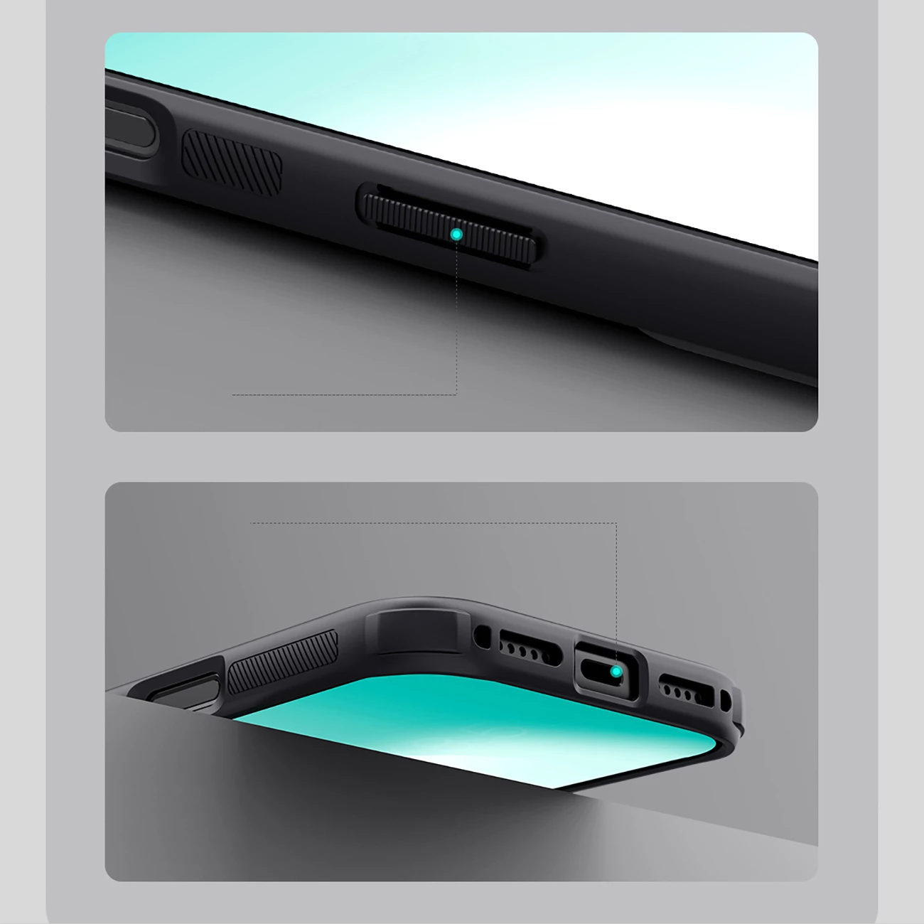 Mbështjellës Nillkin Super Frosted Shield Pro, për iPhone 17 Pro, MagSafe kompatibil, PC+TPU, e zezë transparente