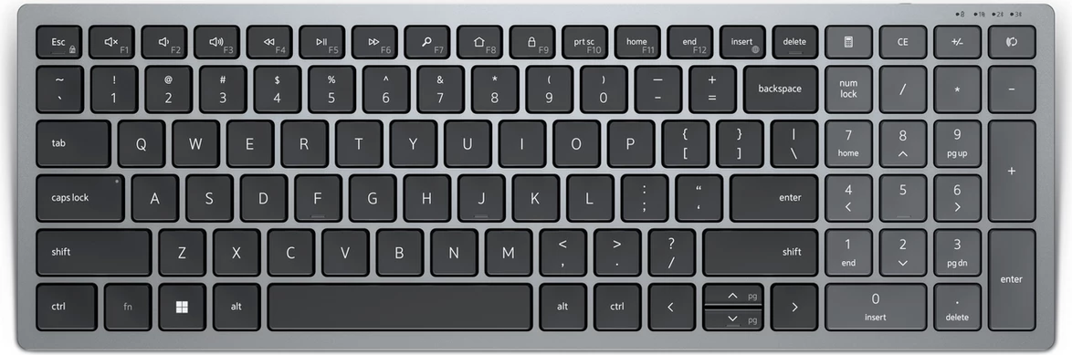 Tastierë, Dell, Pro Plus KB740 (580-AKOX), US-International layout, e zezë/gri