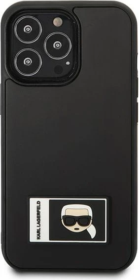 Mbështjellës Karl Lagerfeld KLHCP13X3DKPK për iPhone 13 Pro Max 6.7", Ikonik Patch, i zi