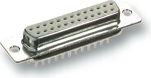Konektor D-Sub EFB Elektronik EDF 37 PP, 37-pin, femër, montim në PCB, gri