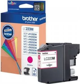 Kartush boje, Brother LC223M, rendiment 550 faqe, original, magenta