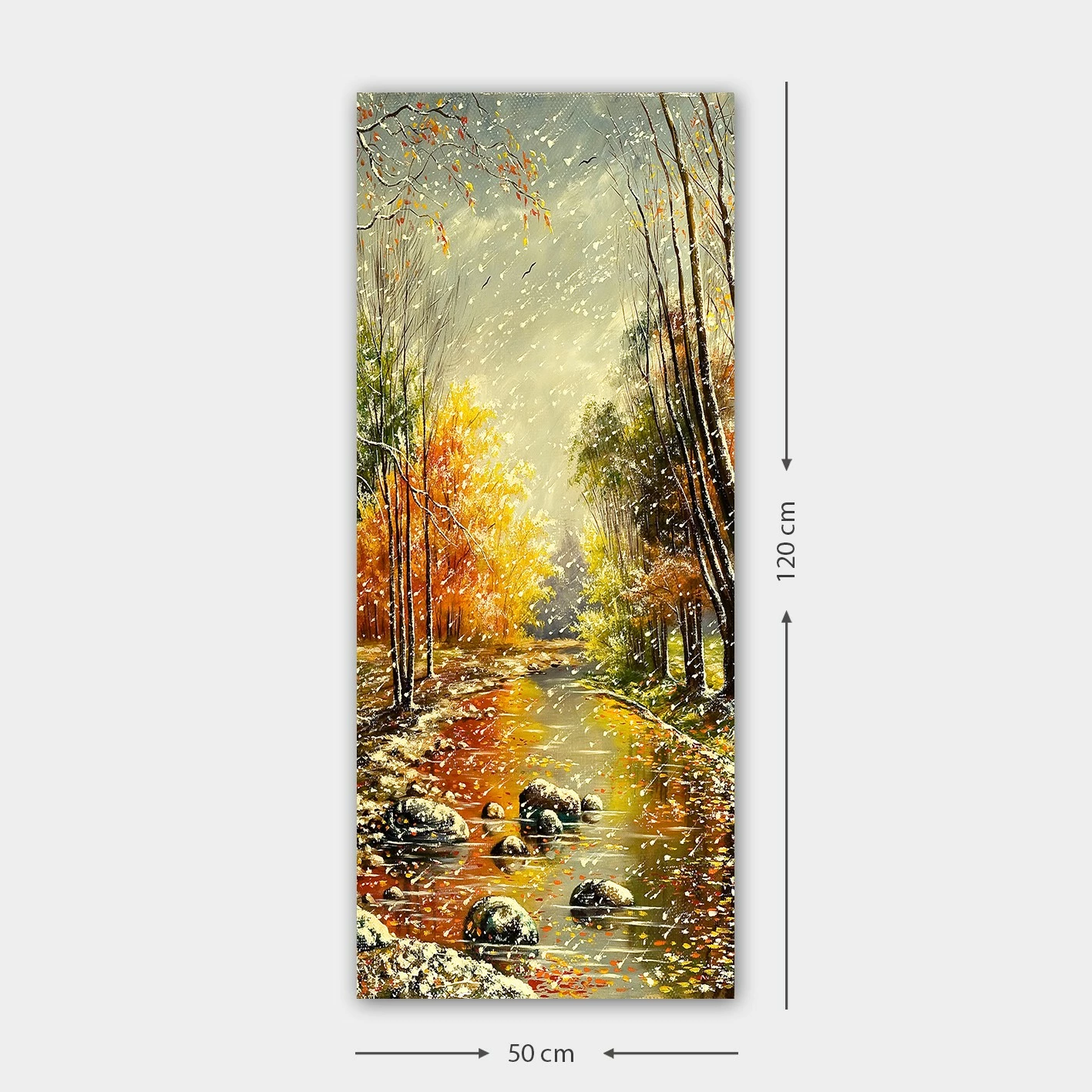 Pikturë dekorative në kanavacë, shumëngjyrëshe, DKY17038537_50120, 50x120cm