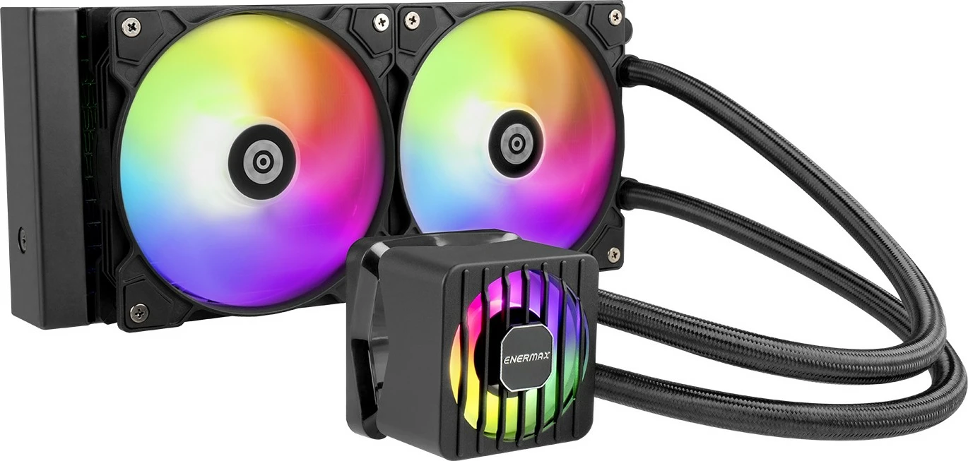 Ftohës uji Enermax LIQMAXFLO ELC-LMF240-ARGB, 240mm, RGB, i zi