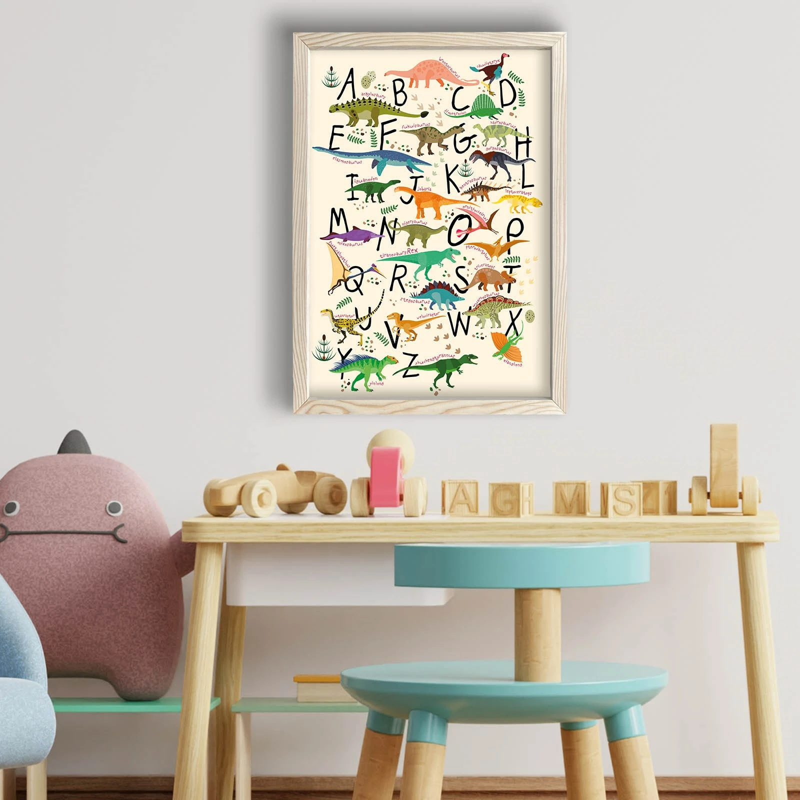 Pikturë dekorative me kornizë MDF, shumëngjyrëshe, Wallity, 38x53cm