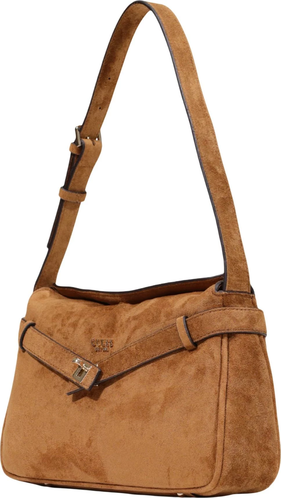 Çantë krahu për femra Guess Coleen Logo Small SA HWSG97 54180, ngjyrë lëkure