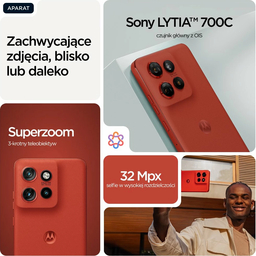 Celular Motorola Edge 60 Neo 5G 12/256GB PBA80004SE, i kuq