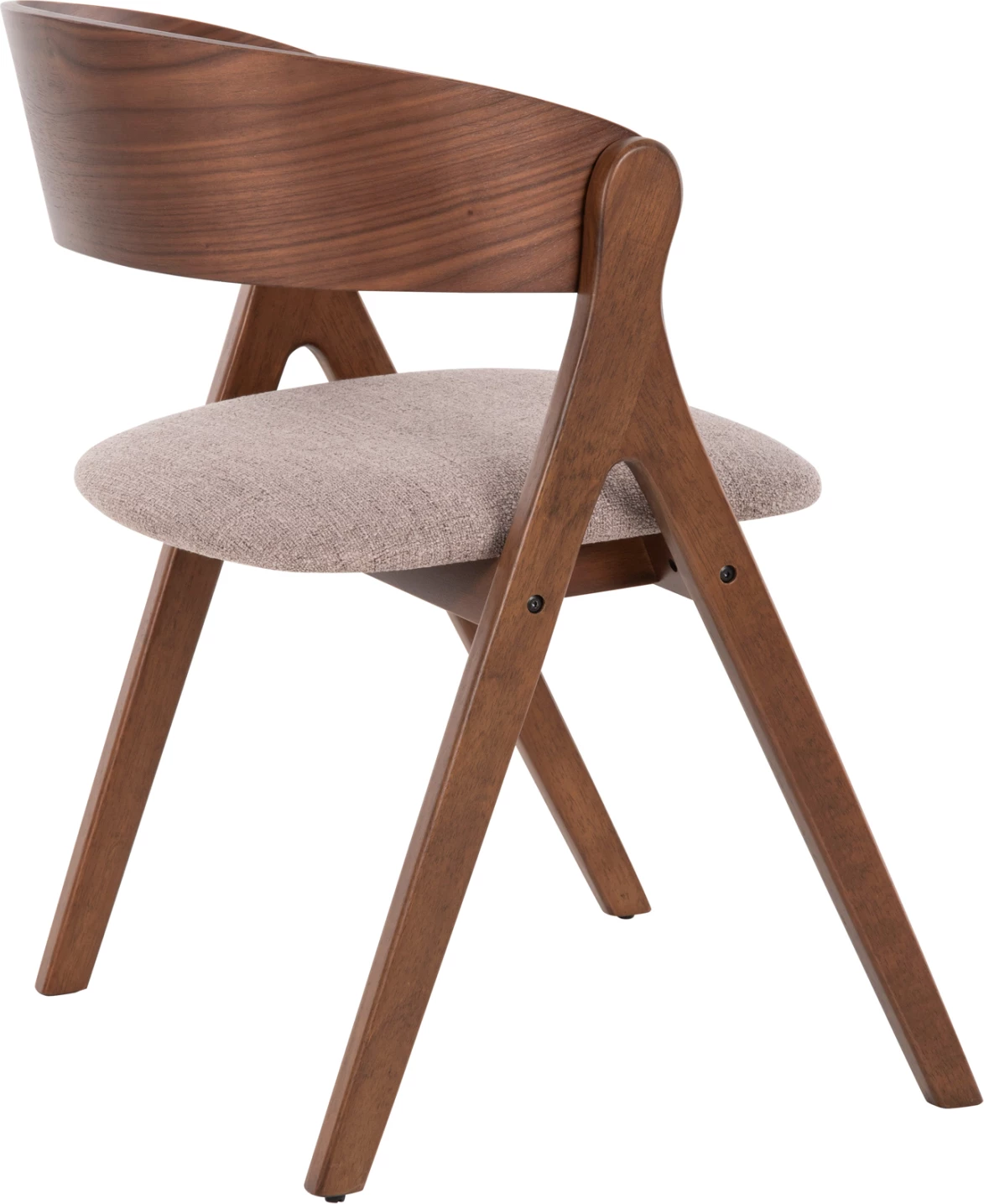 Karrige ngrënieje NEKKER FH9739.02 dru gome ngjyrë arre-bezhë, set prej 2 copë