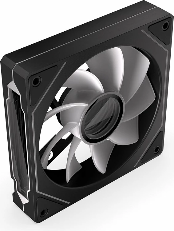 Ventilator PC Krux Corvus Reverse 120 ARGB (KRXE008) 120mm PWM 1600rpm, zi/bardhë, 1 copë