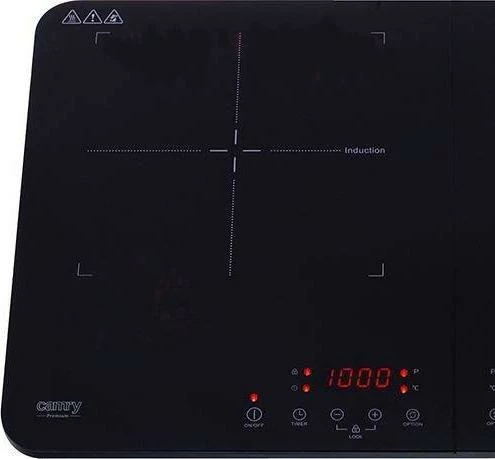 Resho induksioni Camry CR 6514, 2 pllaka (double burner) 3500W, zi