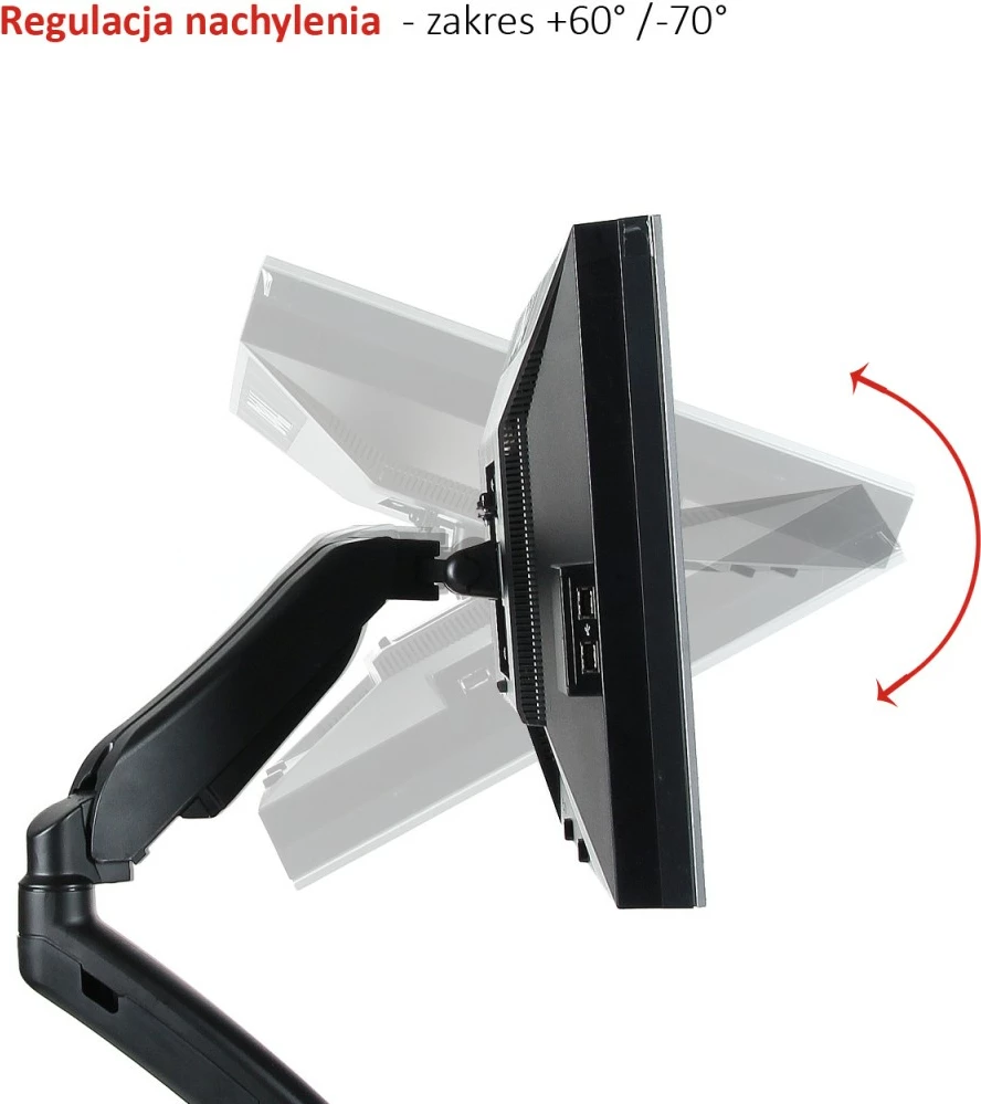 Mbajtës tavoline për monitor ART RAMART L-11GD, për 13-27 inç, i zi