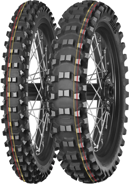 Gomë motoçiklete Mitas Terra Force-MX SM 70/100-19 42M TT NHS (F), vijë e kuqe/verdhe
