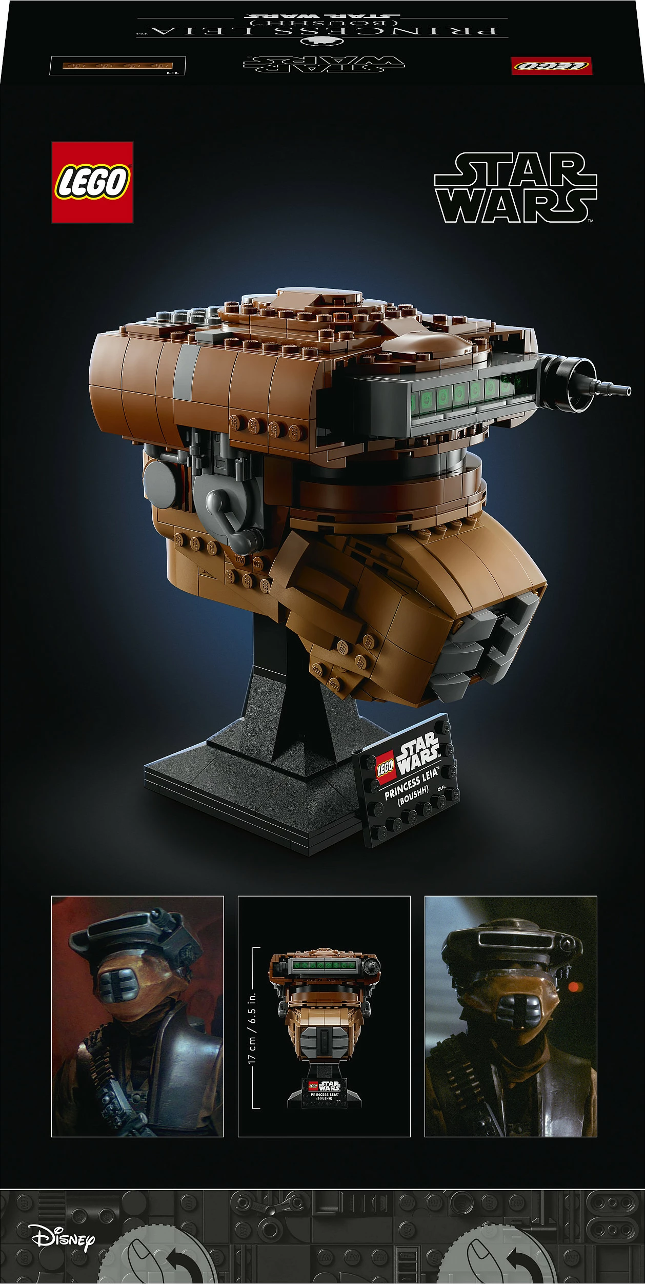 Set ndërtimi LEGO Star Wars 75351 helmetë Princesha Leia (Boushh), 670 pjesë, multikolor