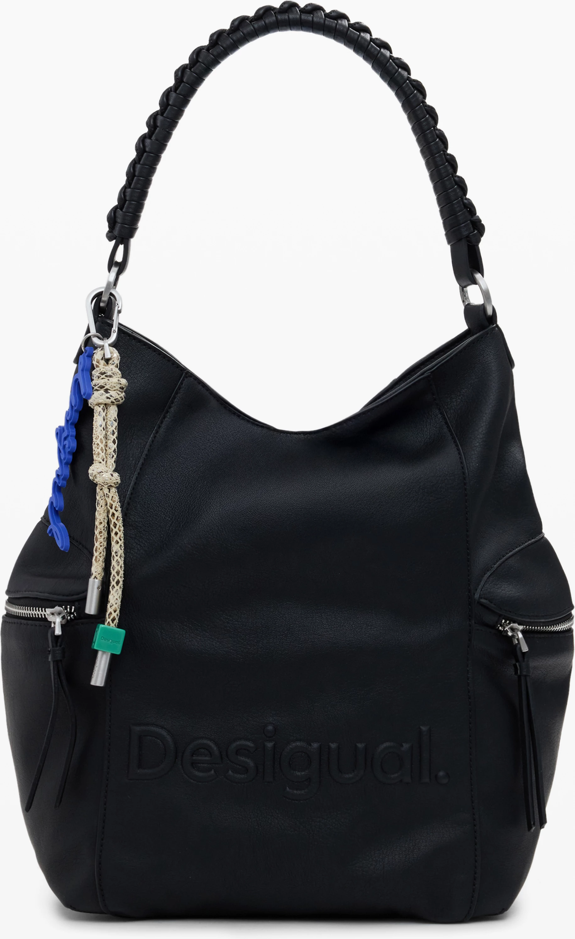 Backpack DESIGUAL Half Africa Logo femra, e zezë