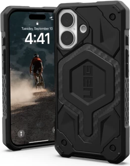 Mbështjellës UAG Monarch për iPhone 16, i zi
