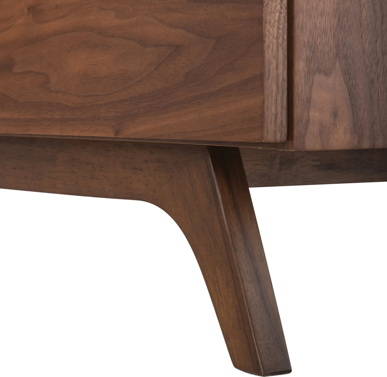 Bufe PREDA, MDF, ngjyrë arre dhe gri e errët, 167x28-40x80H cm