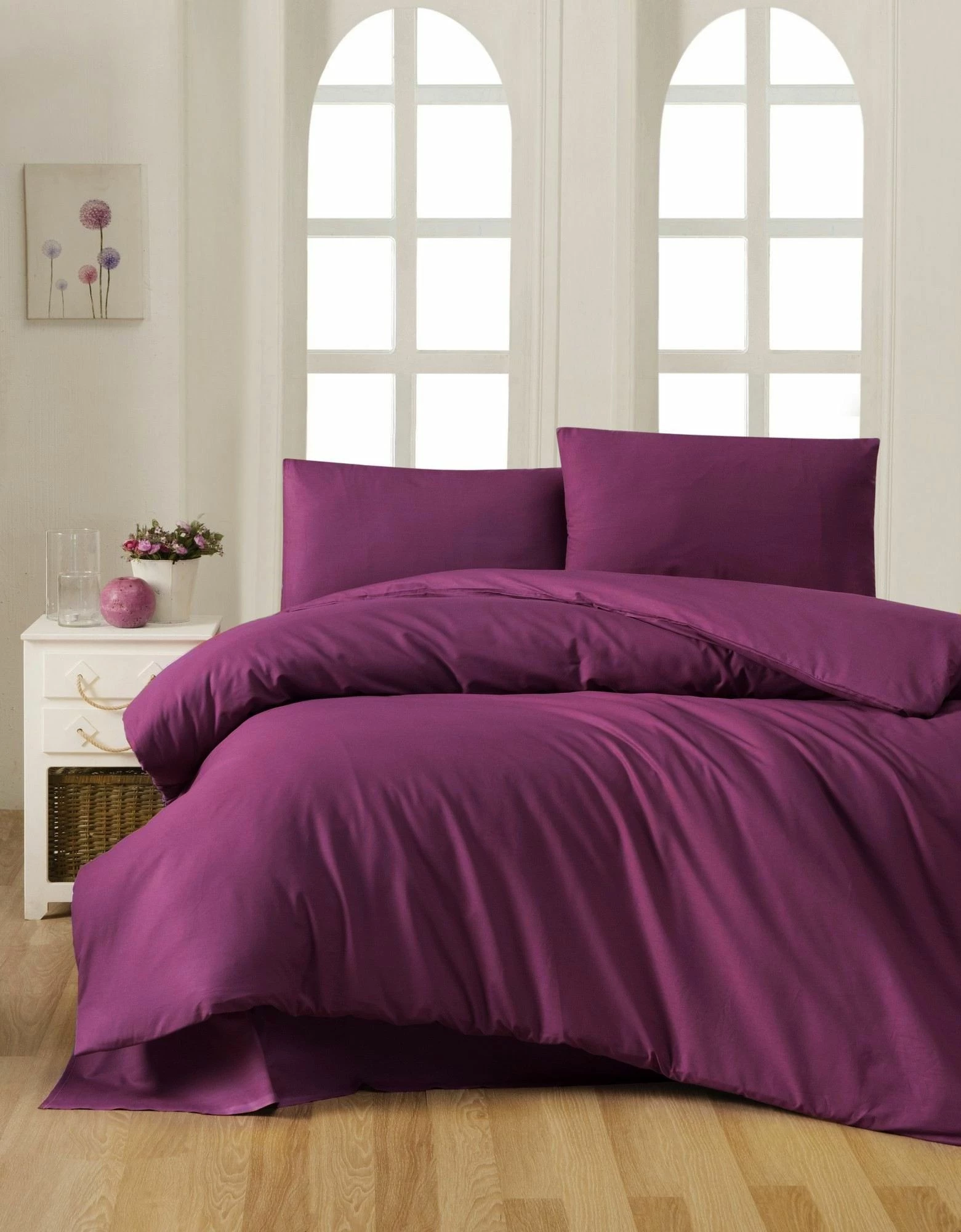 Set mbulesë për jorgan king size, ngjyrë vjollcë, L'essentiel