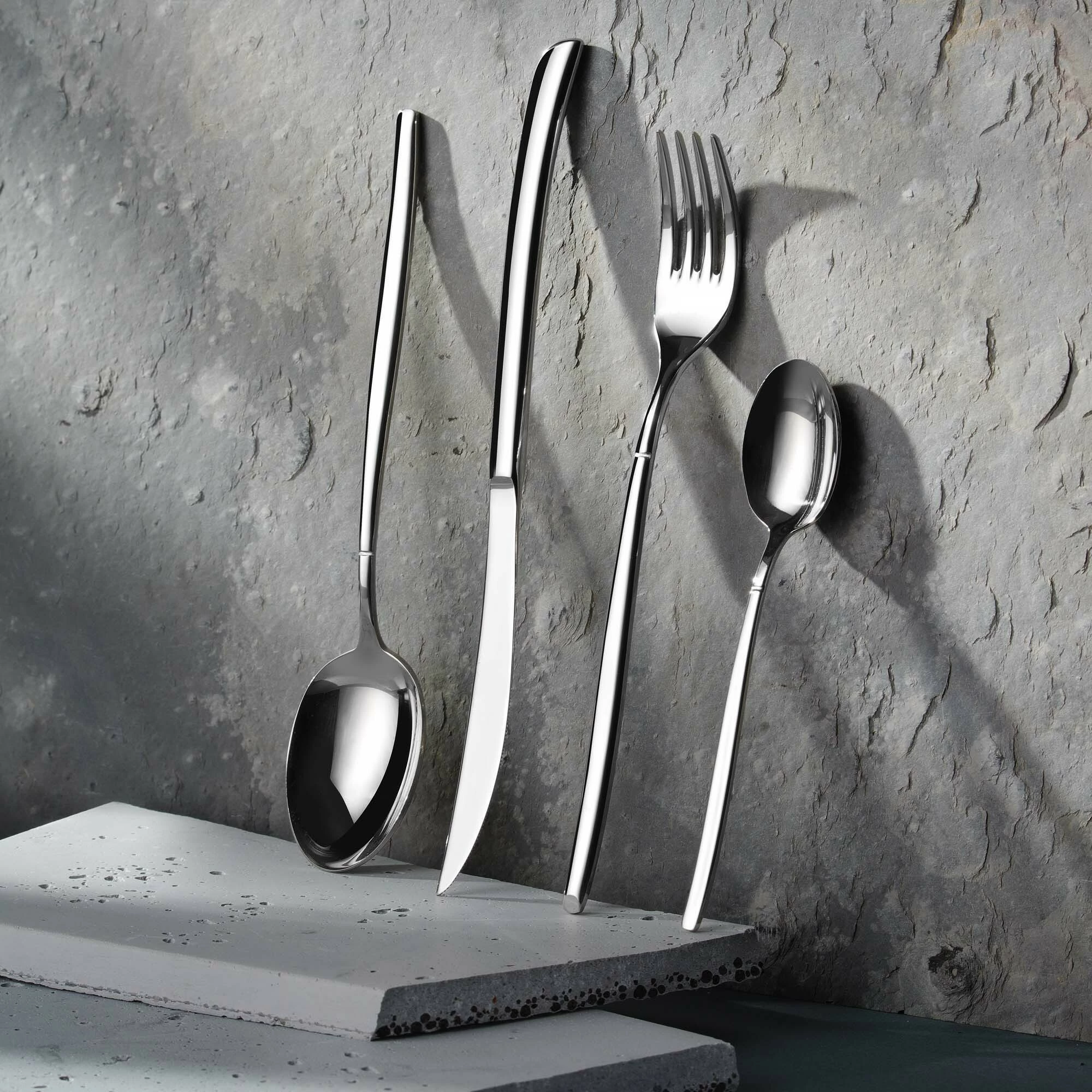 Pirun torte OVE Torino 157 mm çelik inox 18/10, argjendtë, set 12 copë